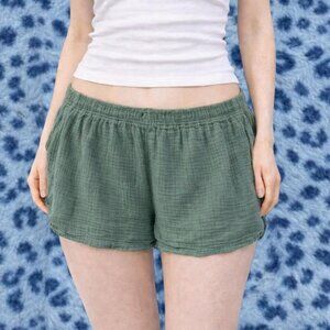 Aerie Women's Green and Khaki Shorts
